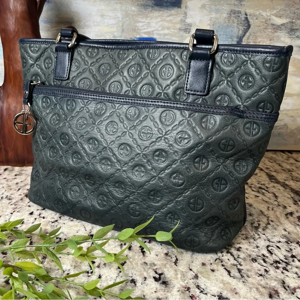 Gianni Bernini Embossed Leather Bag - Picture 1 of 16